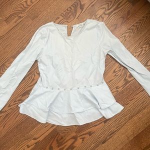 Reserved European light blue women’s top